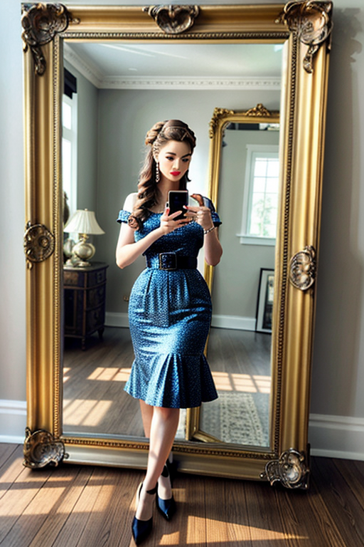 mirror photo poses girl