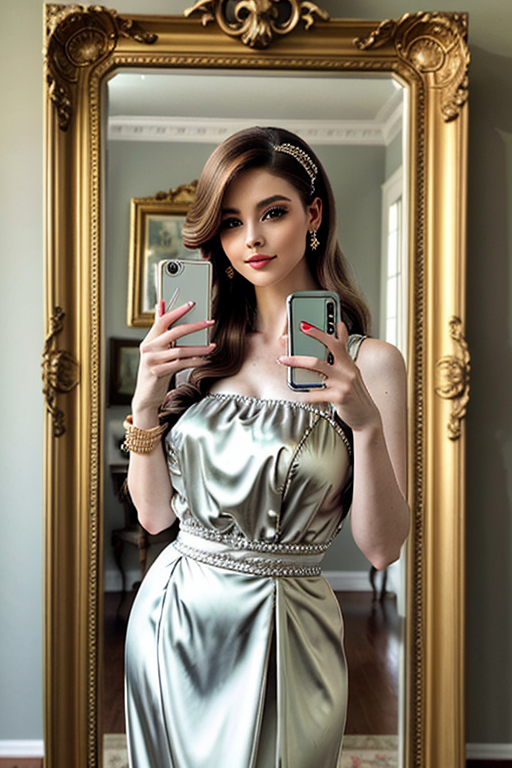 mirror photo pose girl simple