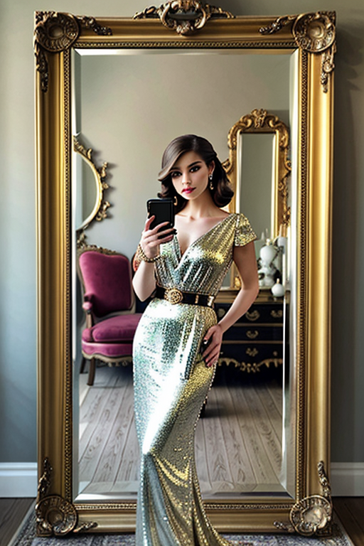 mirror pic girl black blur